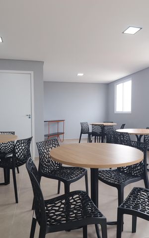 Apartamento à venda com 40m², 2 quartos e sem vagaÁrea comum - Salão de festas