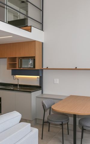 Studio para alugar com 45m², 1 quarto e sem vagaSala e Cozinha