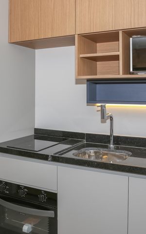 Studio para alugar com 45m², 1 quarto e sem vagaSala e Cozinha