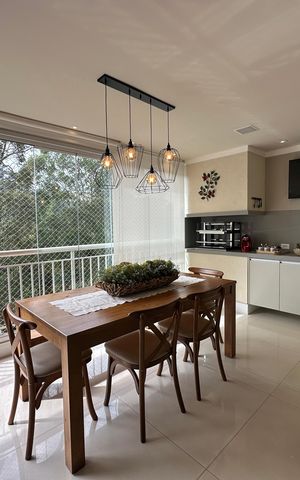 Apartamento à venda com 158m², 3 quartos e 3 vagas Apartamento à venda com 158m², 3 quartos e 3 vagasVaranda da Sala
