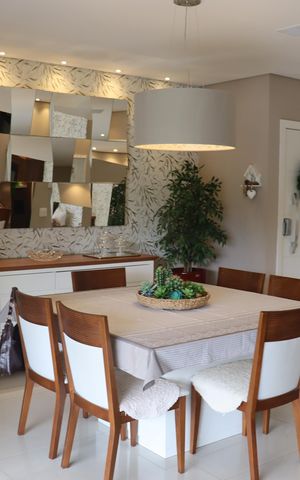 Apartamento à venda com 158m², 3 quartos e 3 vagas Apartamento à venda com 158m², 3 quartos e 3 vagasSala de Jantar