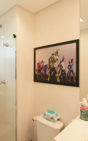 Apartamento para alugar com 130m², 2 quartos e 2 vagasBanheiro Social