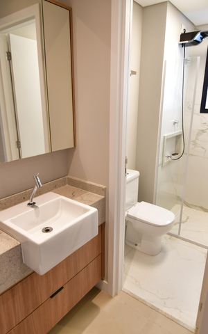 Apartamento para alugar com 46m², 1 quarto e 1 vagaBanheiro