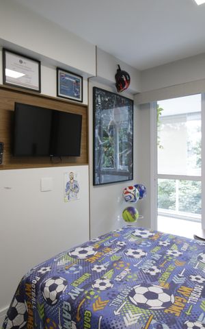Apartamento à venda com 129m², 4 quartos e 2 vagasQuarto 4