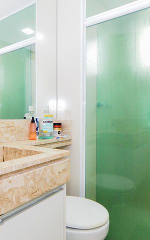 Apartamento à venda com 83m², 2 quartos e 1 vagaBanheiro da Suíte