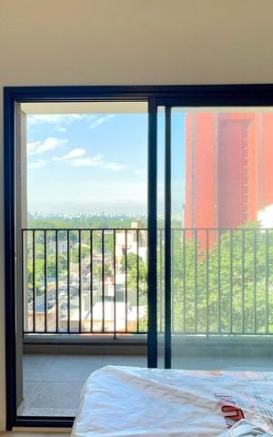 Studio para alugar com 25m², 1 quarto e sem vaga Studio para alugar com 25m², 1 quarto e sem vagaVaranda