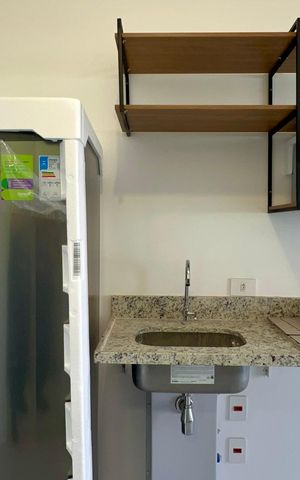 Studio para alugar com 25m², 1 quarto e sem vaga Studio para alugar com 25m², 1 quarto e sem vagaCozinha