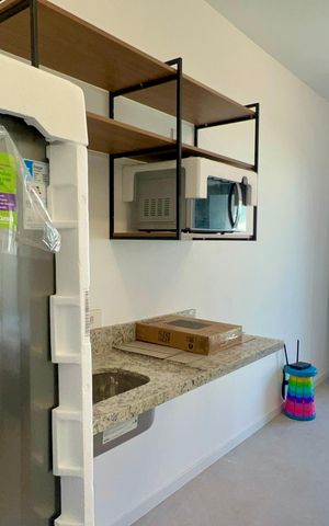 Studio para alugar com 25m², 1 quarto e sem vaga Studio para alugar com 25m², 1 quarto e sem vagaCozinha