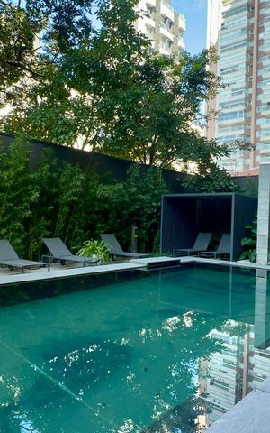 Studio para alugar com 25m², 1 quarto e sem vaga Studio para alugar com 25m², 1 quarto e sem vagaPiscina
