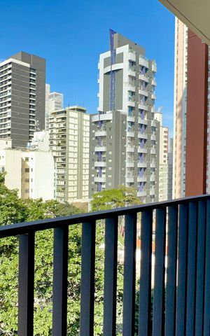Studio para alugar com 25m², 1 quarto e sem vaga Studio para alugar com 25m², 1 quarto e sem vagaVaranda
