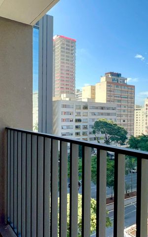 Studio para alugar com 25m², 1 quarto e sem vaga Studio para alugar com 25m², 1 quarto e sem vagaVaranda