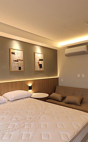 Studio para alugar com 26m², 1 quarto e sem vagaEspaço conjugado