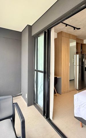 Apartamento à venda com 25m², 1 quarto e sem vaga Apartamento à venda com 25m², 1 quarto e sem vagaSacada