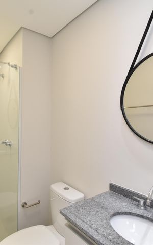 Apartamento para alugar com 28m², 1 quarto e sem vagaBanheiro 