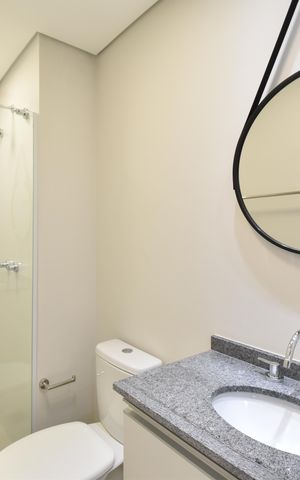 Studio para alugar com 28m², 1 quarto e sem vagaBanheiro 