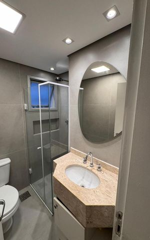 Apartamento à venda com 55m², 2 quartos e 1 vaga Apartamento à venda com 55m², 2 quartos e 1 vagaBanheiro