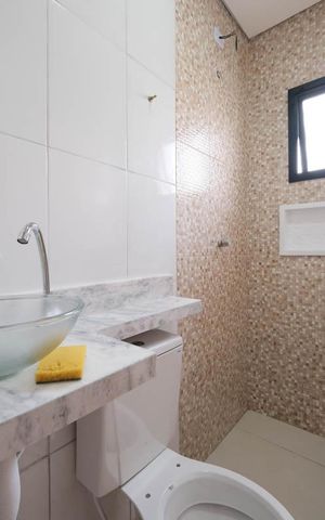 Casa à venda com 80m², 3 quartos e 1 vagaBanheiro