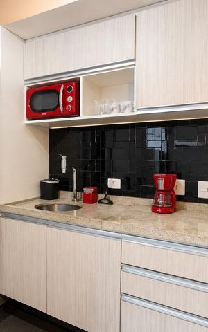 Studio para alugar com 40m², 1 quarto e 1 vaga Studio para alugar com 40m², 1 quarto e 1 vagaCozinha
