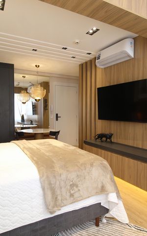 Studio para alugar com 29m², 1 quarto e sem vagaSala/Quarto