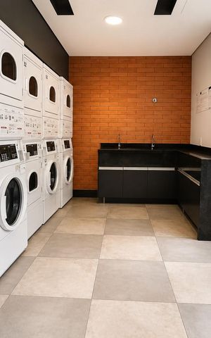Studio à venda com 41m², 1 quarto e 1 vaga Studio à venda com 41m², 1 quarto e 1 vagaLavaderia