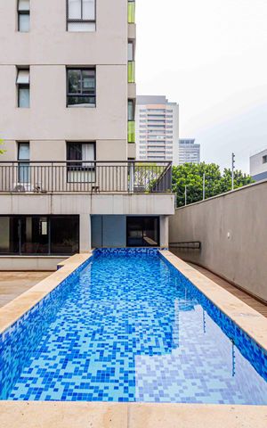 Studio para alugar com 60m², 1 quarto e 1 vaga Studio para alugar com 60m², 1 quarto e 1 vagaÁrea comum - Piscina