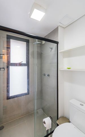 Studio para alugar com 60m², 1 quarto e 1 vaga Studio para alugar com 60m², 1 quarto e 1 vagaBanheiro