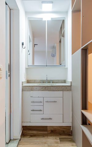Studio para alugar com 60m², 1 quarto e 1 vaga Studio para alugar com 60m², 1 quarto e 1 vagaBanheiro