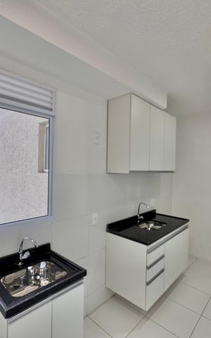Apartamento à venda com 43m², 2 quartos e 1 vaga Apartamento à venda com 43m², 2 quartos e 1 vagaCozinha e Área de Serviço