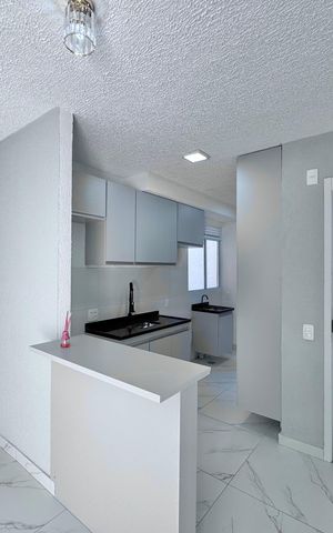 Apartamento à venda com 43m², 2 quartos e 1 vaga Apartamento à venda com 43m², 2 quartos e 1 vagaCozinha e Área de Serviço