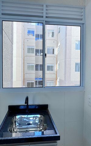 Apartamento à venda com 43m², 2 quartos e 1 vaga Apartamento à venda com 43m², 2 quartos e 1 vagaCozinha e Área de Serviço