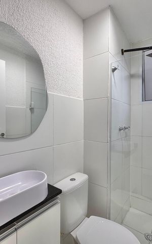 Apartamento à venda com 43m², 2 quartos e 1 vaga Apartamento à venda com 43m², 2 quartos e 1 vagaBanheiro