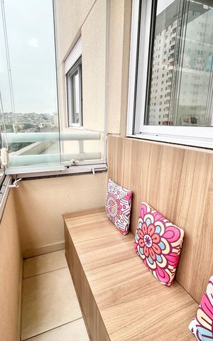 Apartamento à venda com 52m², 2 quartos e 1 vaga Apartamento à venda com 52m², 2 quartos e 1 vagaVaranda da Sala