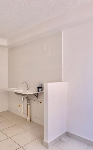 Apartamento à venda com 40m², 1 quarto e sem vaga Apartamento à venda com 40m², 1 quarto e sem vagaSala/Cozinha