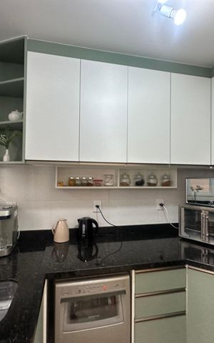 Casa de condomínio à venda com 57m², 2 quartos e 2 vagasCozinha