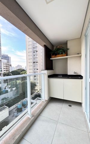 Studio para alugar com 26m², 1 quarto e sem vaga Studio para alugar com 26m², 1 quarto e sem vagaVaranda