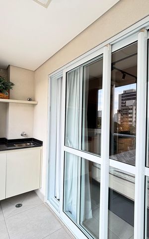 Studio para alugar com 26m², 1 quarto e sem vaga Studio para alugar com 26m², 1 quarto e sem vagaVaranda