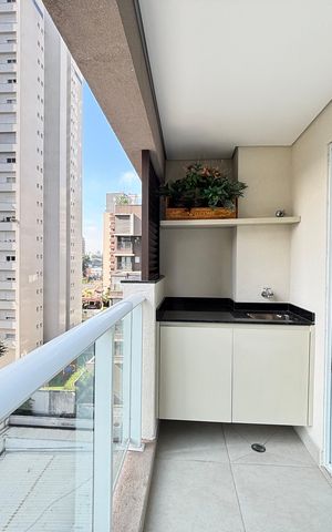 Studio para alugar com 26m², 1 quarto e sem vaga Studio para alugar com 26m², 1 quarto e sem vagaVaranda