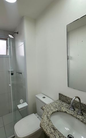 Apartamento para alugar com 77m², 3 quartos e 2 vagas Apartamento para alugar com 77m², 3 quartos e 2 vagasBanheiro
