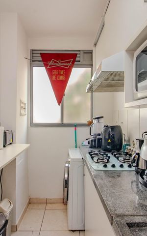 Apartamento para alugar com 48m², 2 quartos e 1 vaga Apartamento para alugar com 48m², 2 quartos e 1 vagaCozinha e Área de Serviço