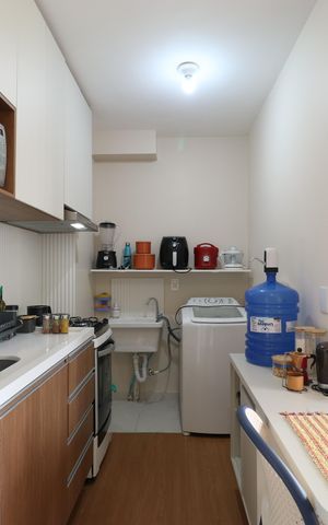 Apartamento à venda com 34m², 1 quarto e sem vagaCozinha e Área de Serviço