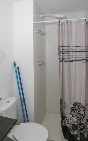 Studio para alugar com 24m², 1 quarto e sem vaga Studio para alugar com 24m², 1 quarto e sem vagaBanheiro
