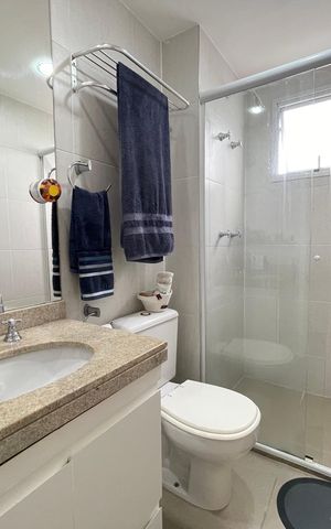 Apartamento à venda com 87m², 2 quartos e 2 vagas Apartamento à venda com 87m², 2 quartos e 2 vagasBanheiro da Suíte 2