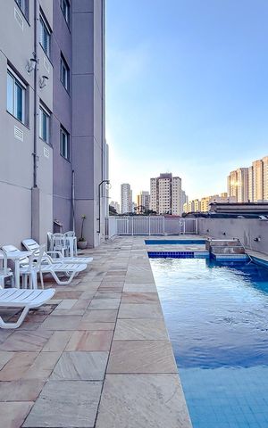 Apartamento à venda com 45m², 2 quartos e 1 vagaÁrea comum - Piscina