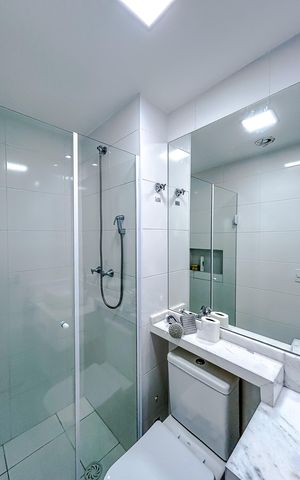 Apartamento à venda com 45m², 2 quartos e 1 vagaBanheiro