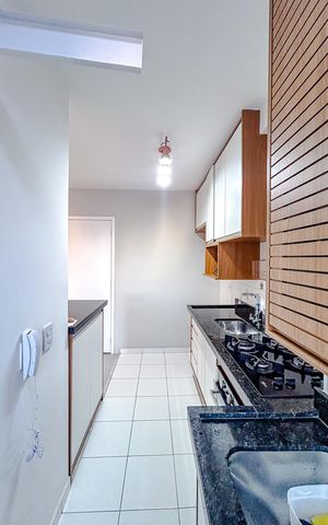Apartamento à venda com 45m², 2 quartos e 1 vagaCozinha e Área de Serviço
