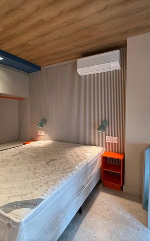 Studio para alugar com 24m², 1 quarto e sem vaga