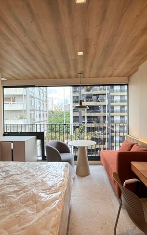 Studio para alugar com 24m², 1 quarto e sem vaga