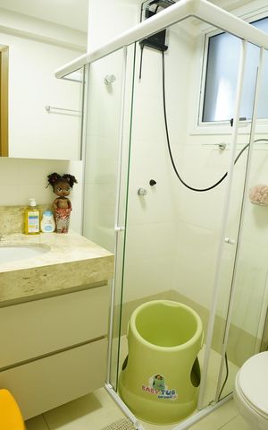 Apartamento à venda com 114m², 3 quartos e 2 vagasBanheiro da Suíte 3