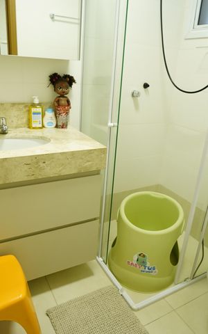 Apartamento à venda com 114m², 3 quartos e 2 vagasBanheiro da Suíte 3