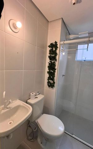 Apartamento para alugar com 42m², 2 quartos e 1 vaga Apartamento para alugar com 42m², 2 quartos e 1 vagaBanheiro